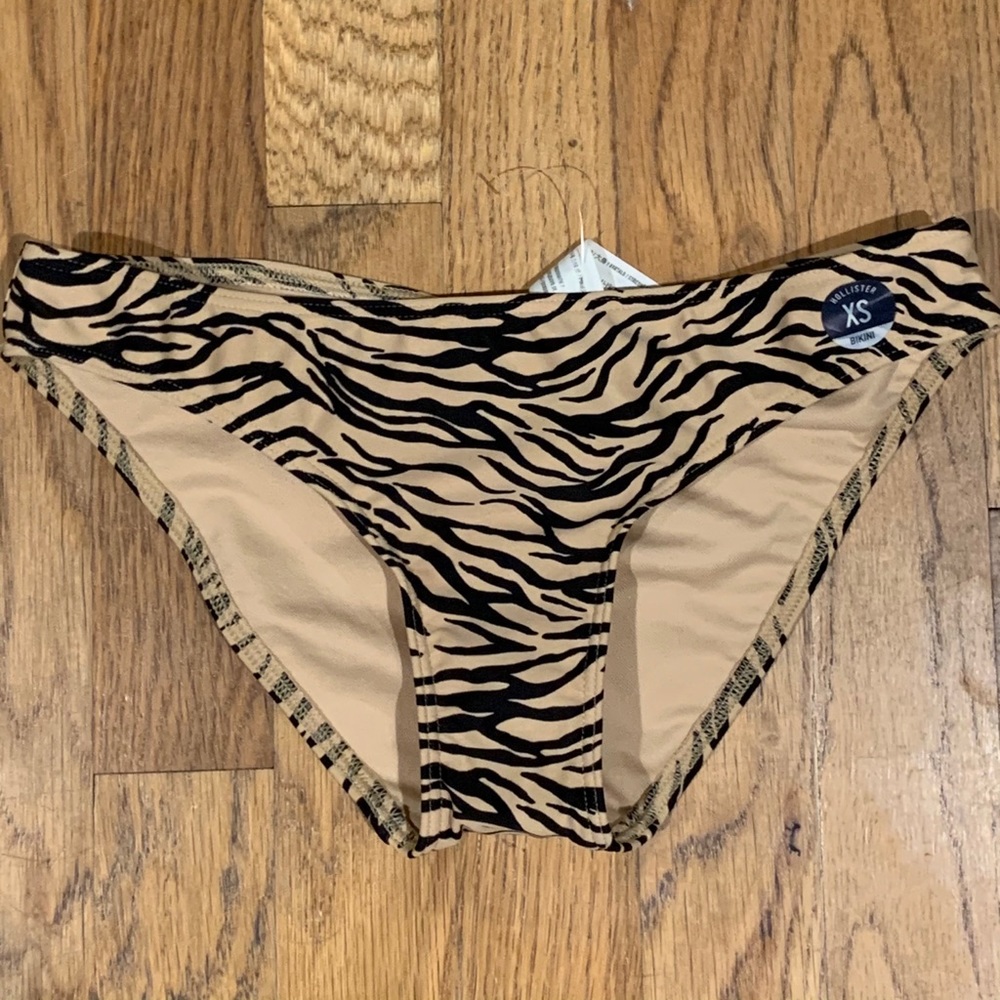 hollister zebra bikini bottoms